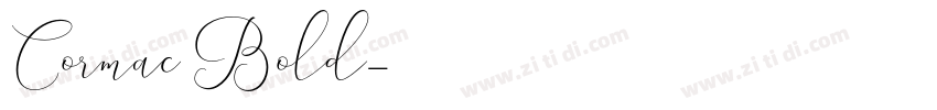 Cormac Bold字体转换